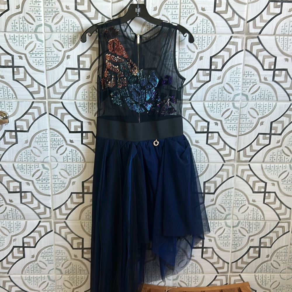 Custom Made In Italy Sequin Embellished Unique Dr… - image 8